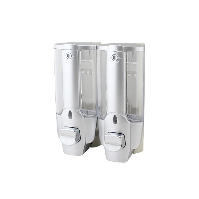 OJ-YL21Y-D Badkamer 300 ml * 2 ABS Matte Handmatige Dispensers voor vloeibare zeep Visuele venster Sanitair Wandmontage Doseer voor vloeibare zeep