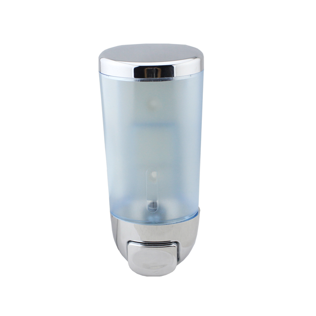 OJ-YL23C Badkamer 300ml ABS Chroom Handmatige Zeepdispensers Visueel Venster Sanitair Wandmontage Doseer voor vloeibare zeep